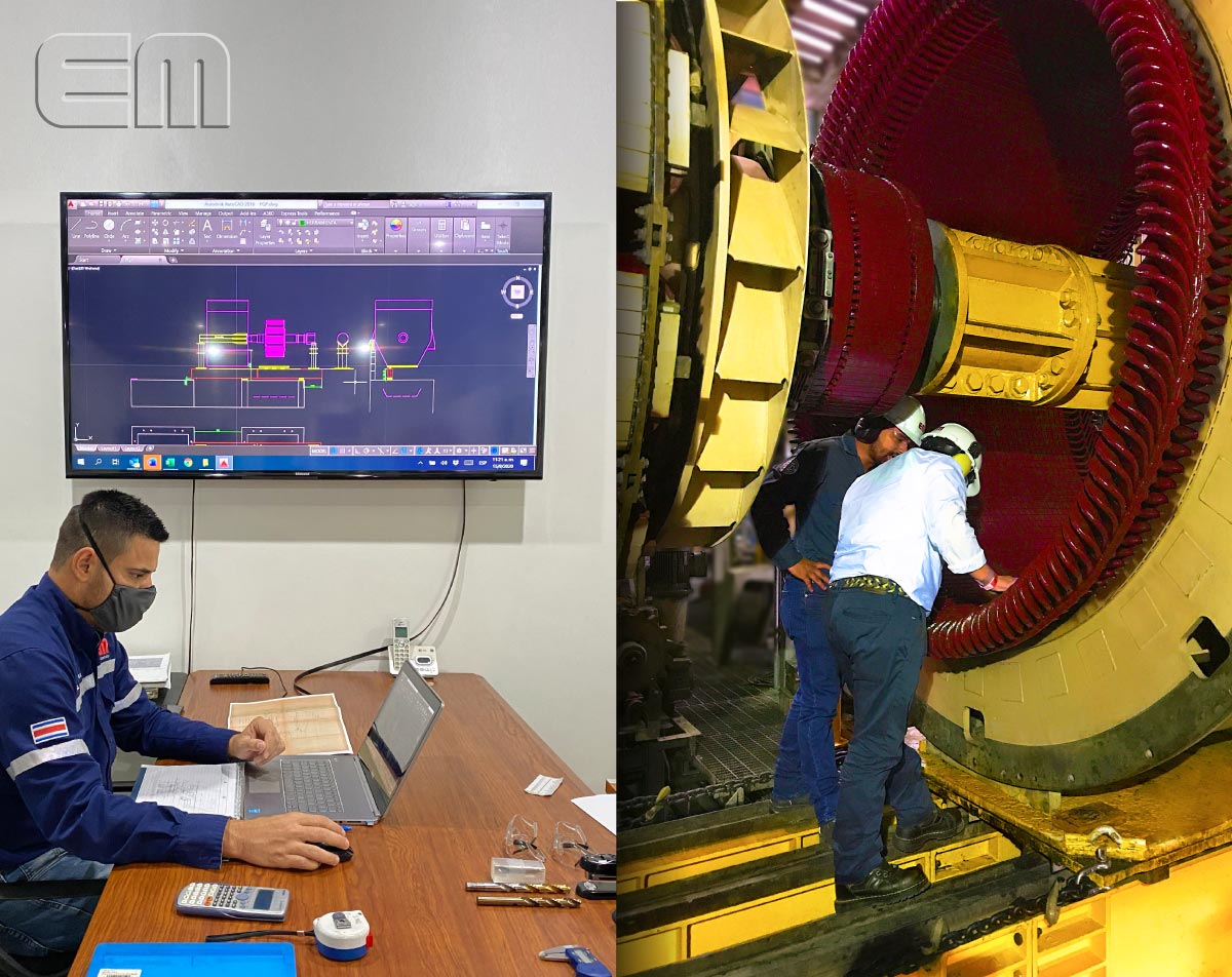 Estructura Prediseñada a la Medida para Mantenimiento Mayor de Generador 23100 kVA, peso aprox. 80 toneladas. Guatemala