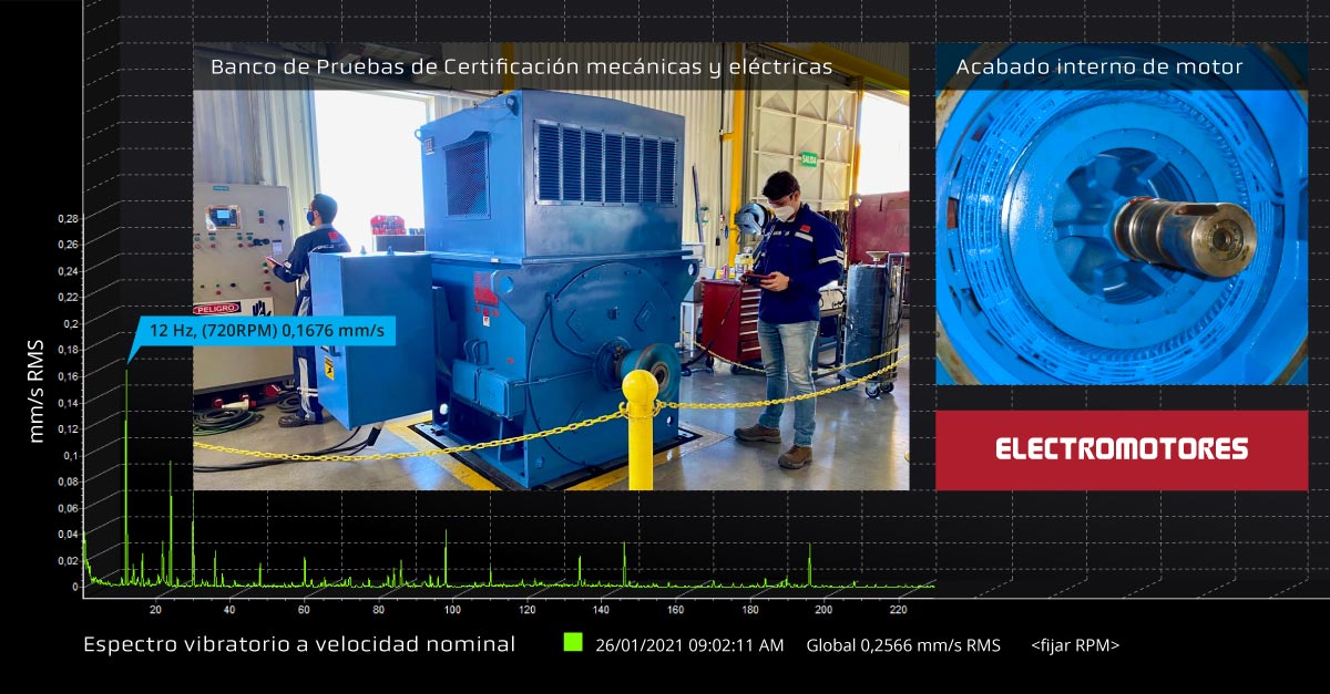 Certificamos nuestros servicios de mantenimiento mayor a Máquinas Eléctricas Rotativas